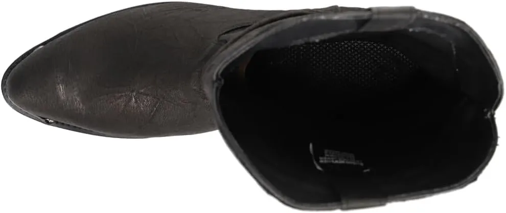 Dingo Mens Amsterdam Round Toe Casual Boots Mid Calf - Black