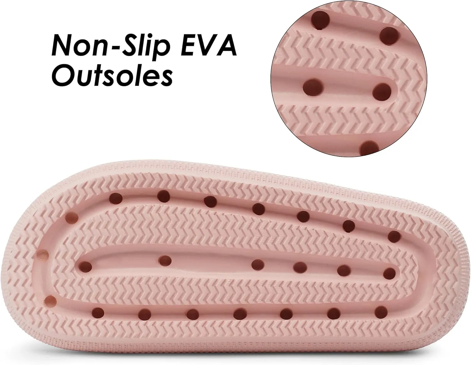 Dodow Womens Slide Sandals Adjustable Soft Cloud Comfort Slip On Flat Sandals