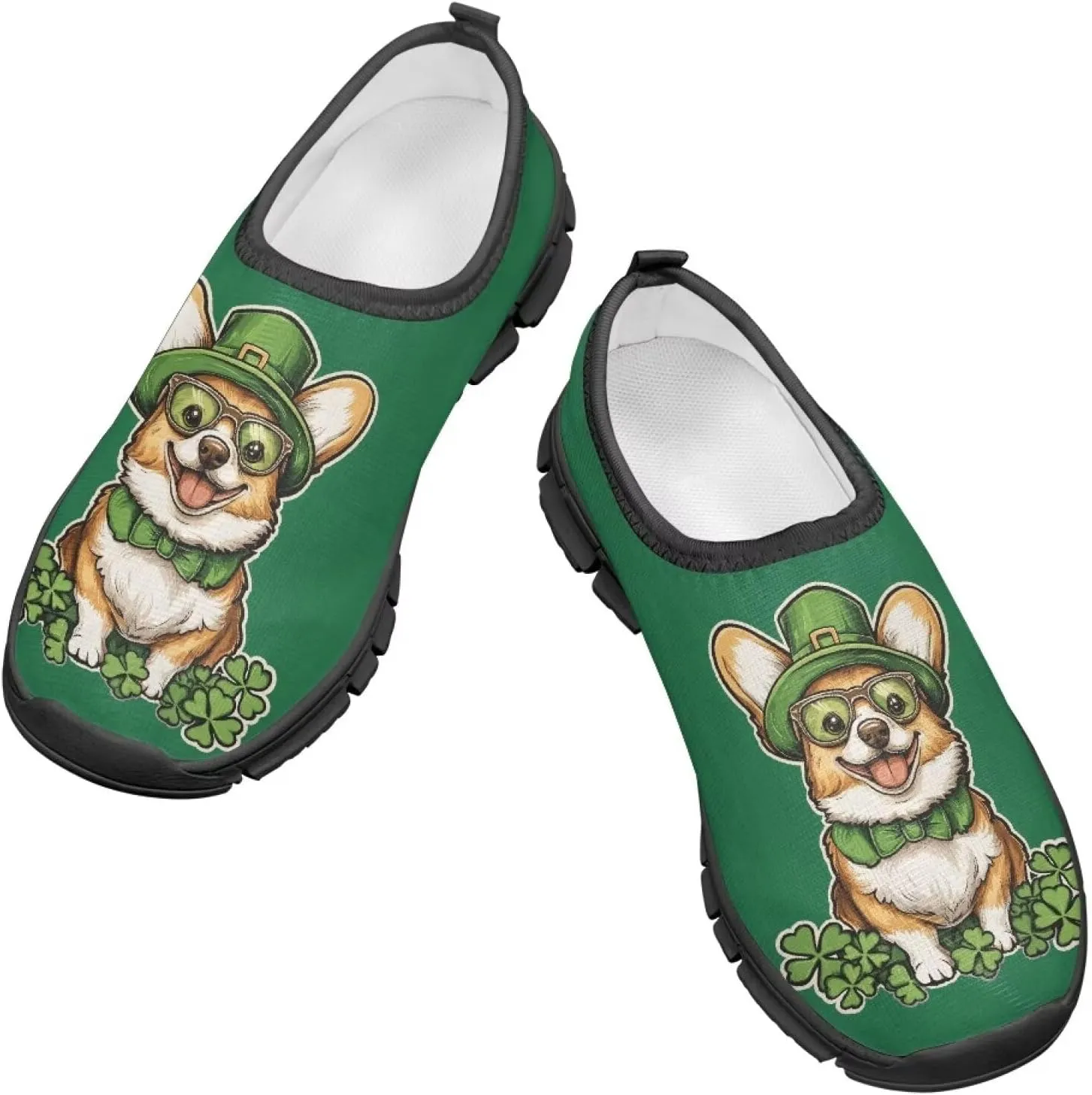 Doojoayie St Patrick's Day Gifts for Boys Girls Gym Shoes for Irish Festival Gift