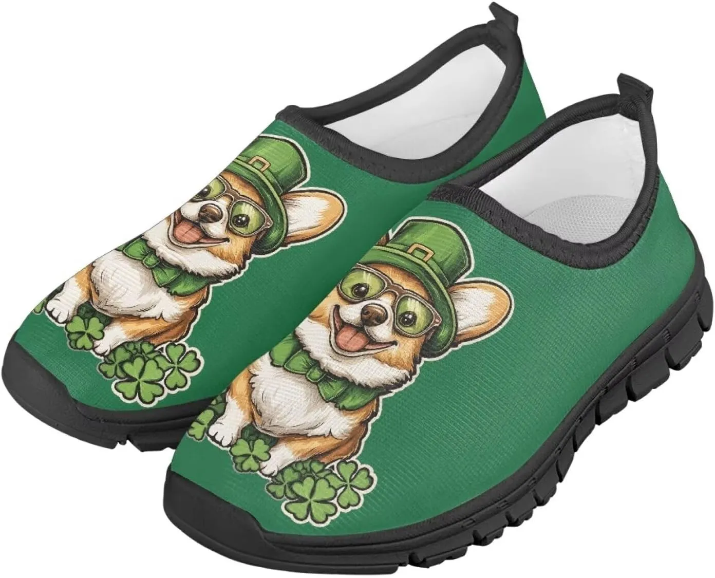Doojoayie St Patrick's Day Gifts for Boys Girls Gym Shoes for Irish Festival Gift