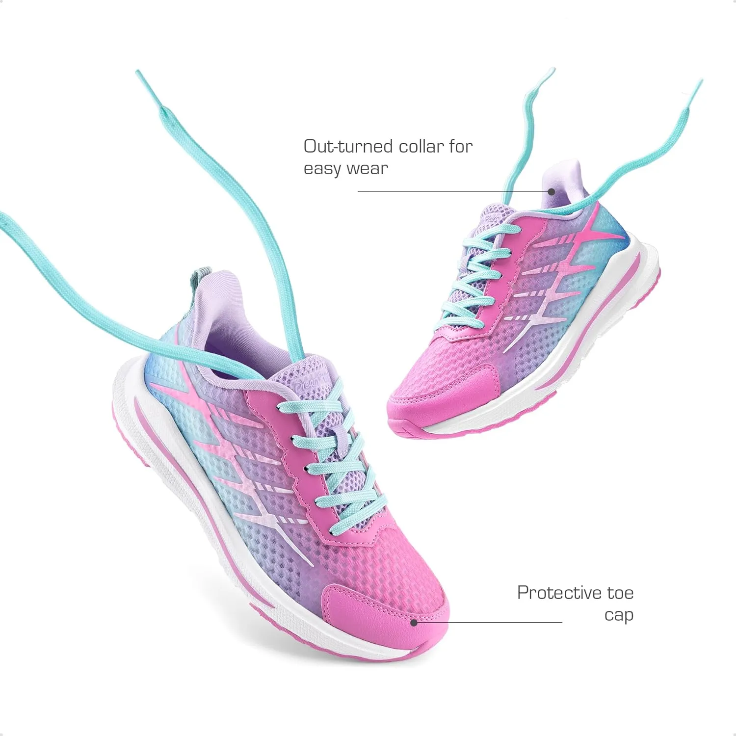 DREAM PAIRS Boys Girls Shoes Kids Tennis Athletic Running Footwear Lace Up Walking DuraPlay Breathable Lightweight Sneakers for Little/Big Kid