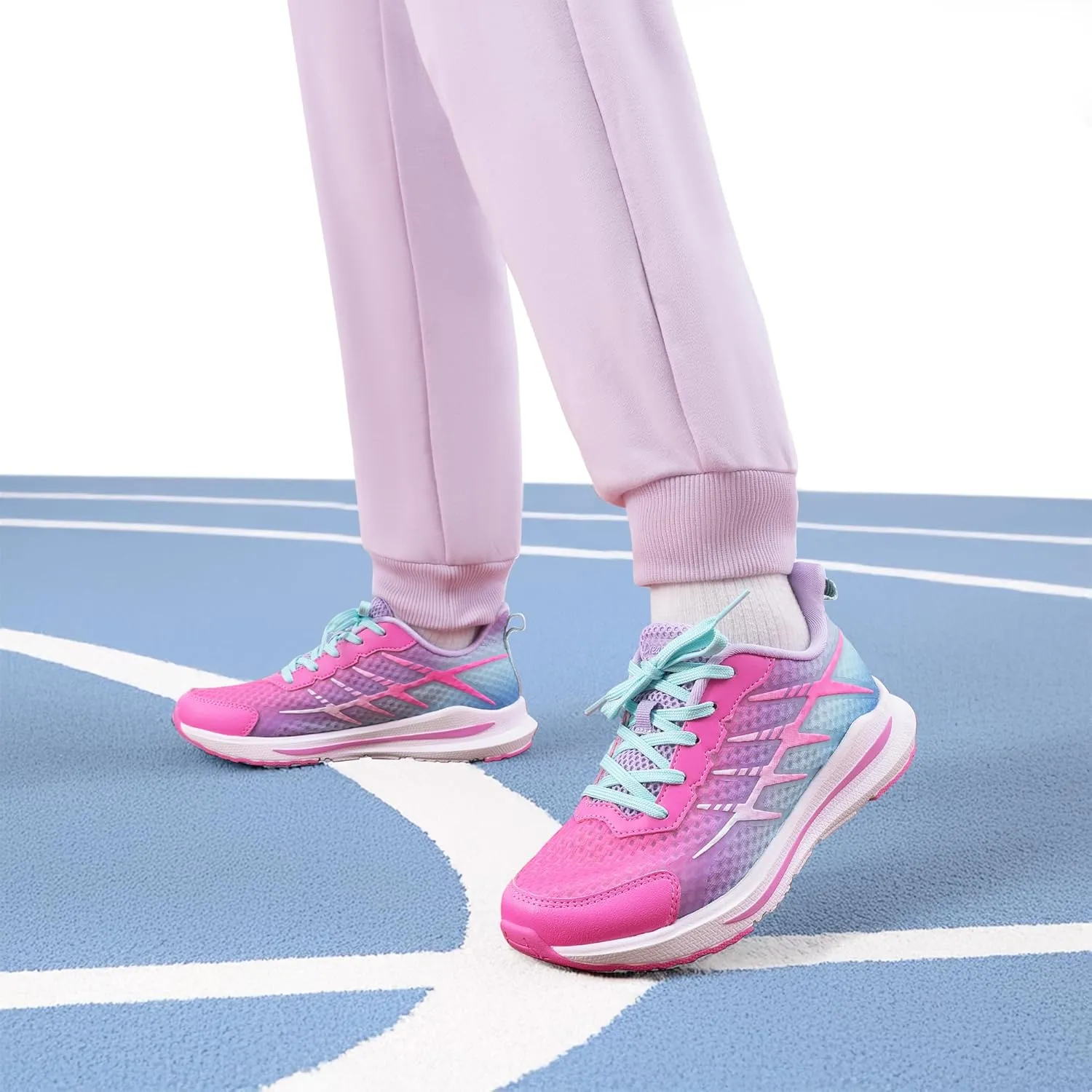 DREAM PAIRS Boys Girls Shoes Kids Tennis Athletic Running Footwear Lace Up Walking DuraPlay Breathable Lightweight Sneakers for Little/Big Kid