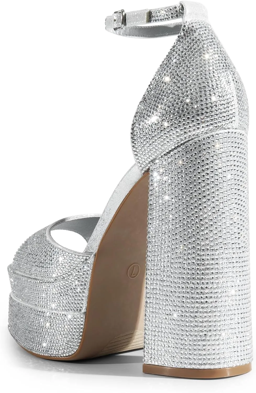 DREAM PAIRS High Heels Chunky Block Platform Heels for Women Ankle Strap Sexy Open Square Toe Heels Dressy Pumps Sandals