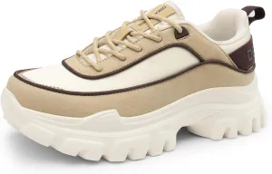 DREAM PAIRS Women Platform Chunky Fashion Sneakers Walking Lace-Up Comfortable Sport Stylish Lightweight Classic Casual Work Tennis Shoes