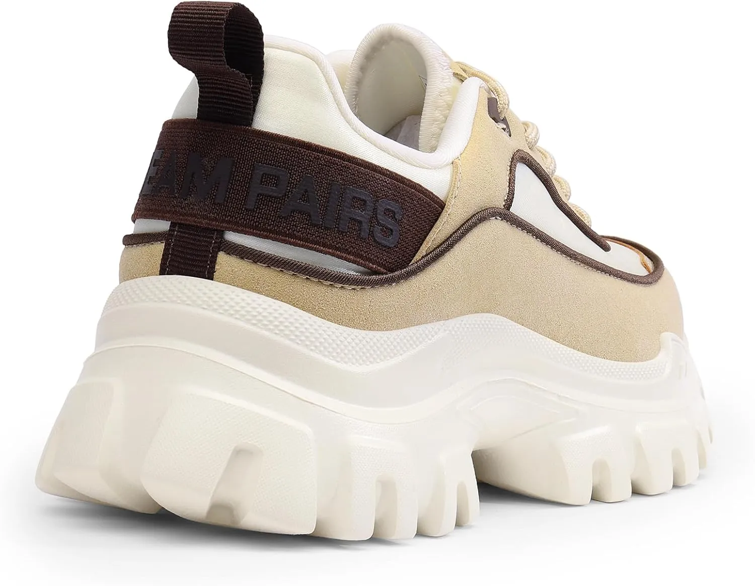 DREAM PAIRS Women Platform Chunky Fashion Sneakers Walking Lace-Up Comfortable Sport Stylish Lightweight Classic Casual Work Tennis Shoes
