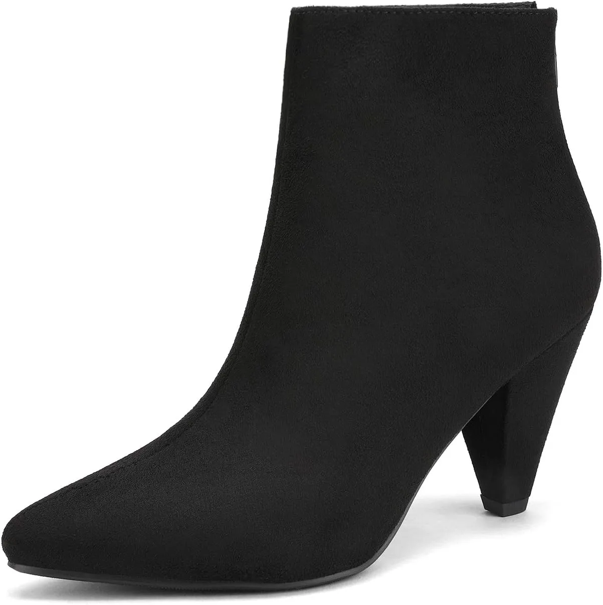 DREAM PAIRS Women's Pointed Toe Ankle Boots High Heel Booties Fashion Zipper Dress Boots