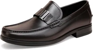 Dress Shoes for Men,Classicial Leather Loafers Slip on Formal Business Shoes Penny