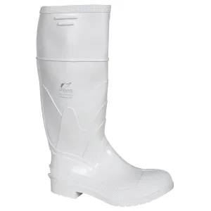 Dunlop Protective Footwear,Plain Toe White Safety Lock, 100% Waterproof PVC, Lightweight and Durable Protective Footwear, Slip-Resistant, 8101100.06, Size 8 US