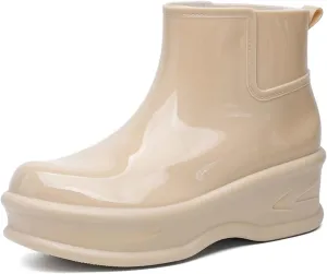 Durable Women's Rain Shoes Thick Sole Footwear Rainy Days Perfect Outdoor Activities Stylish and Rain Boots with Dogs
