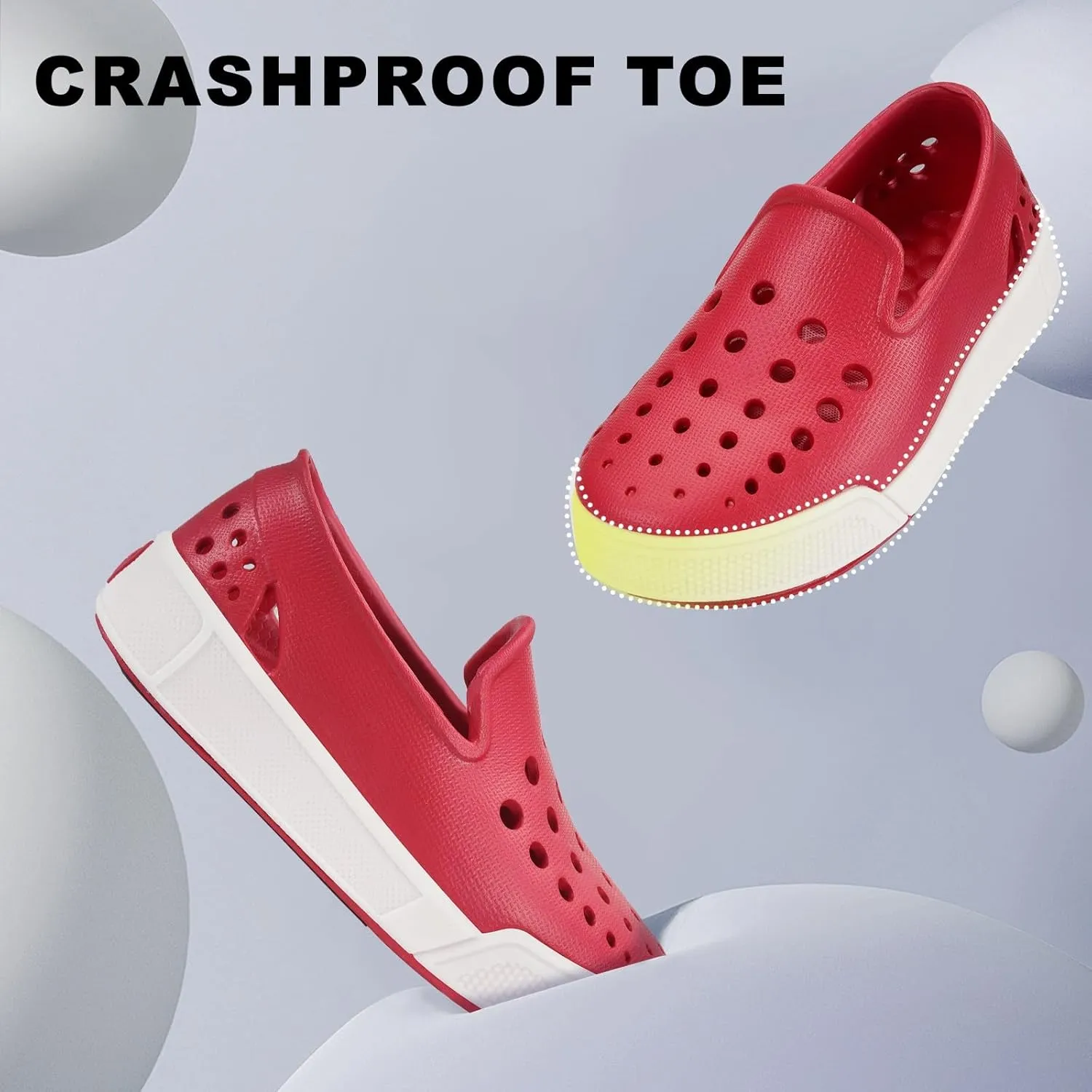 Eagsouni Kids Water Shoes Toddler Girls Boys Slip-On Sneakers Lightweight Breathable Sandals for Outdoor Indoor