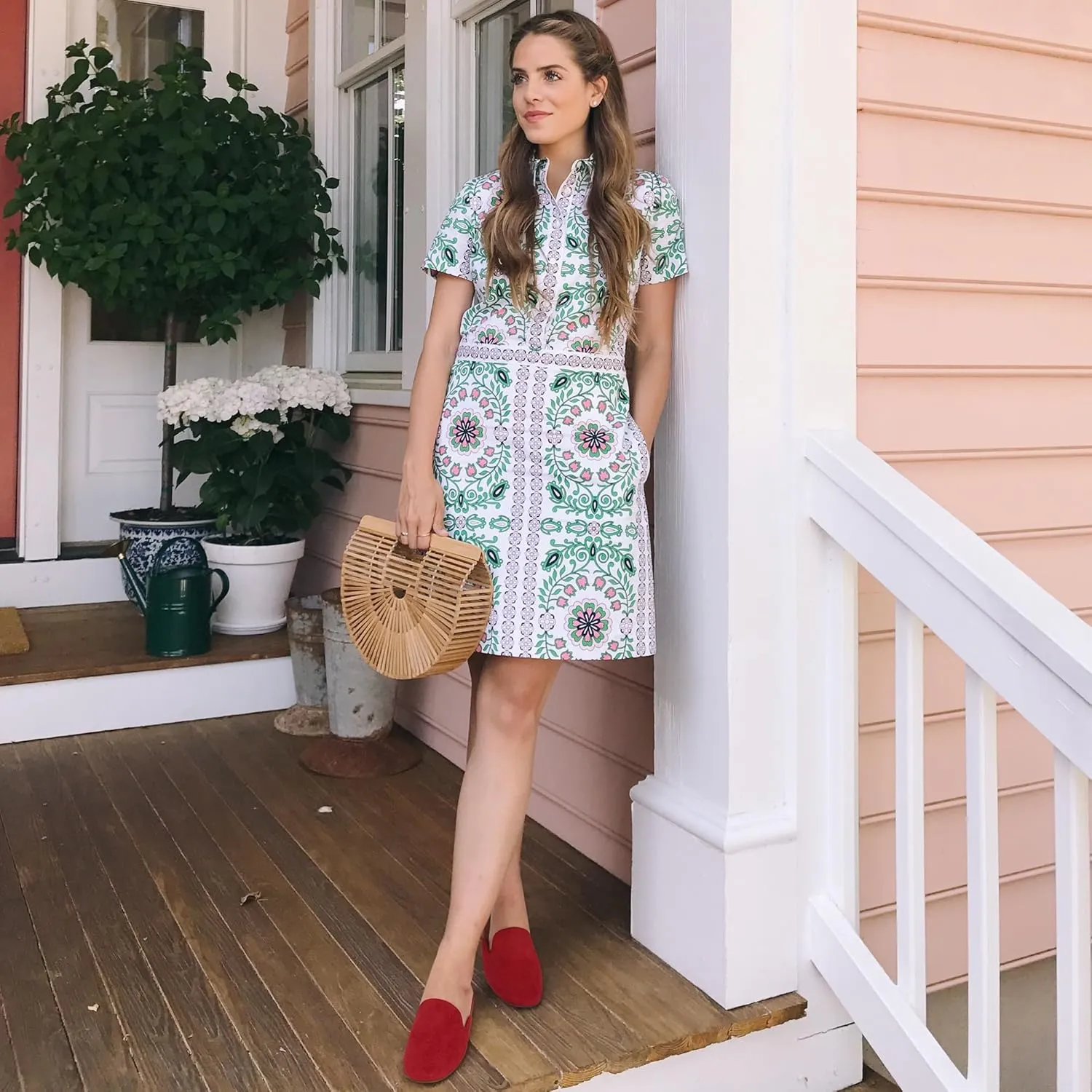 Ecetana Mules for Women Flats Shoes: Comfortable Slip On Casual Work Slides Round Toe Backless Loafers