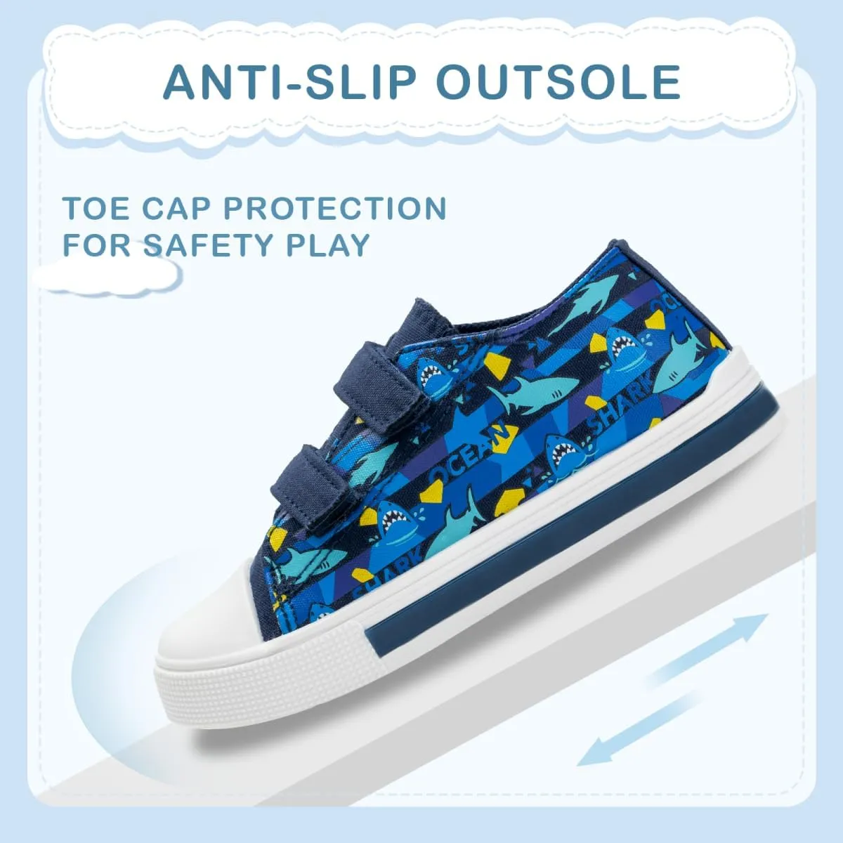 EUXTERPA Toddler Light Up Sneakers Kids Casual Canvas Shoes with Adjustable Strap for Girls Boys