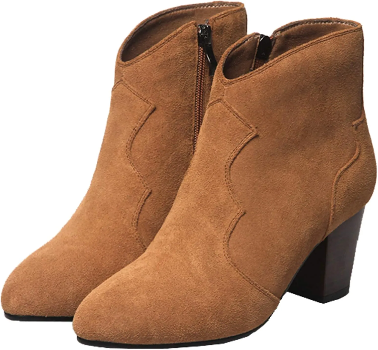 Fashion Ankle Boots with Block Heel