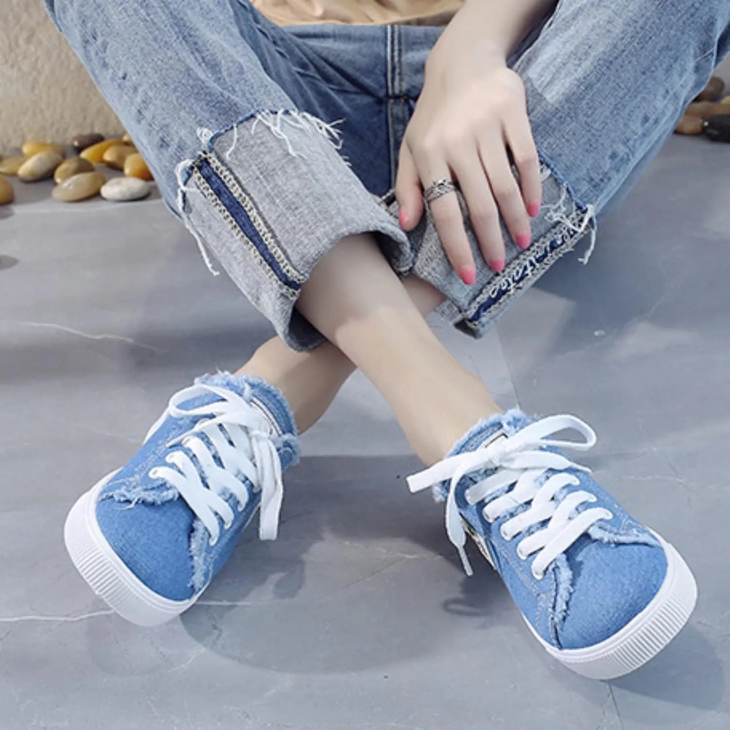 Fashion Canvas Shoes for Women Casual Shoes Women Flat Canvas Shoes Womens Shoes Low Heel Casual