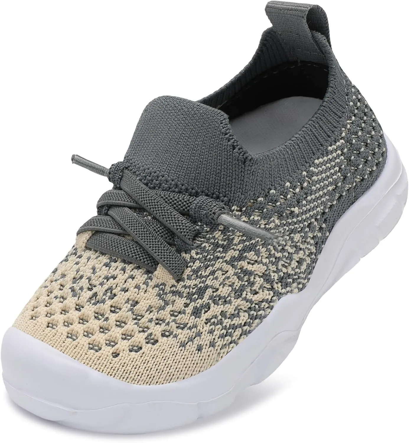 FEETCITY Toddler Sneakers Toddler Walking Shoes Boys Girls Toddler Tennis Shoes Lightweight Brethable Kids Slip On Shoes