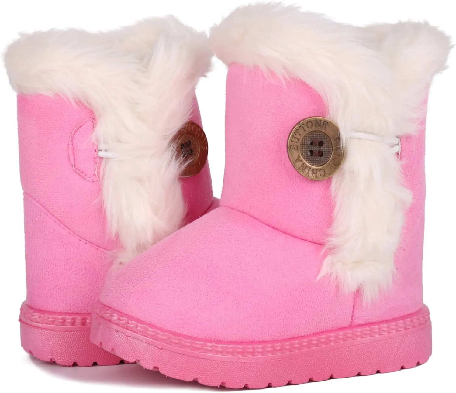 Femizee Girls Boys Warm Winter Boots Kids Outdoor Snow Boots(Toddler/Little Kid)
