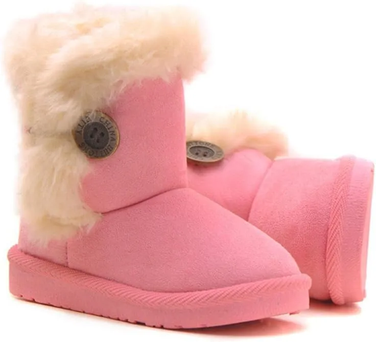 Femizee Girls Boys Warm Winter Boots Kids Outdoor Snow Boots(Toddler/Little Kid)