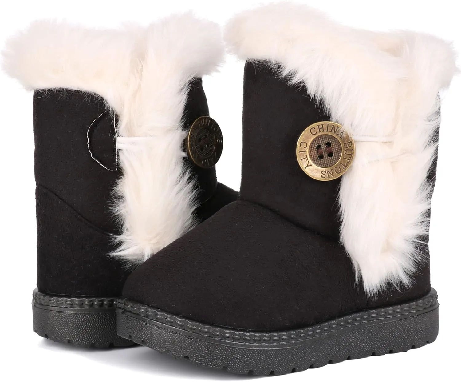Femizee Girls Boys Warm Winter Boots Kids Outdoor Snow Boots(Toddler/Little Kid)