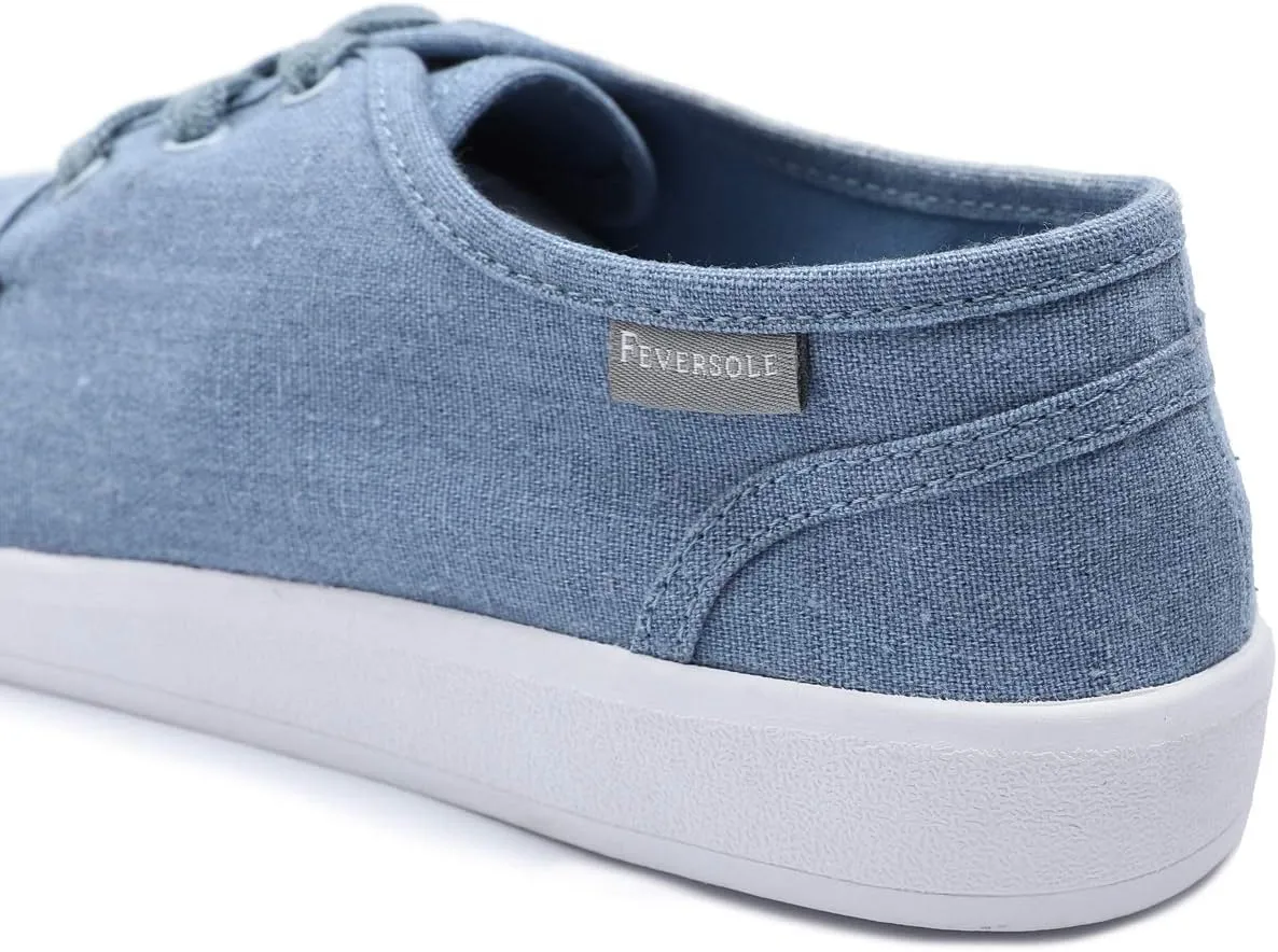 FEVERSOLE Comfort Women's Slip-On Lightweight Walking Shoes Casual Outfits Canvas Breathable Soft Loafers