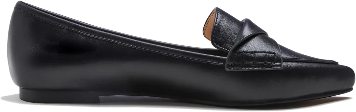 FEVERSOLE Women's Loafer Flat Pointed Fashion Slip On Comfort Driving Office Shoes