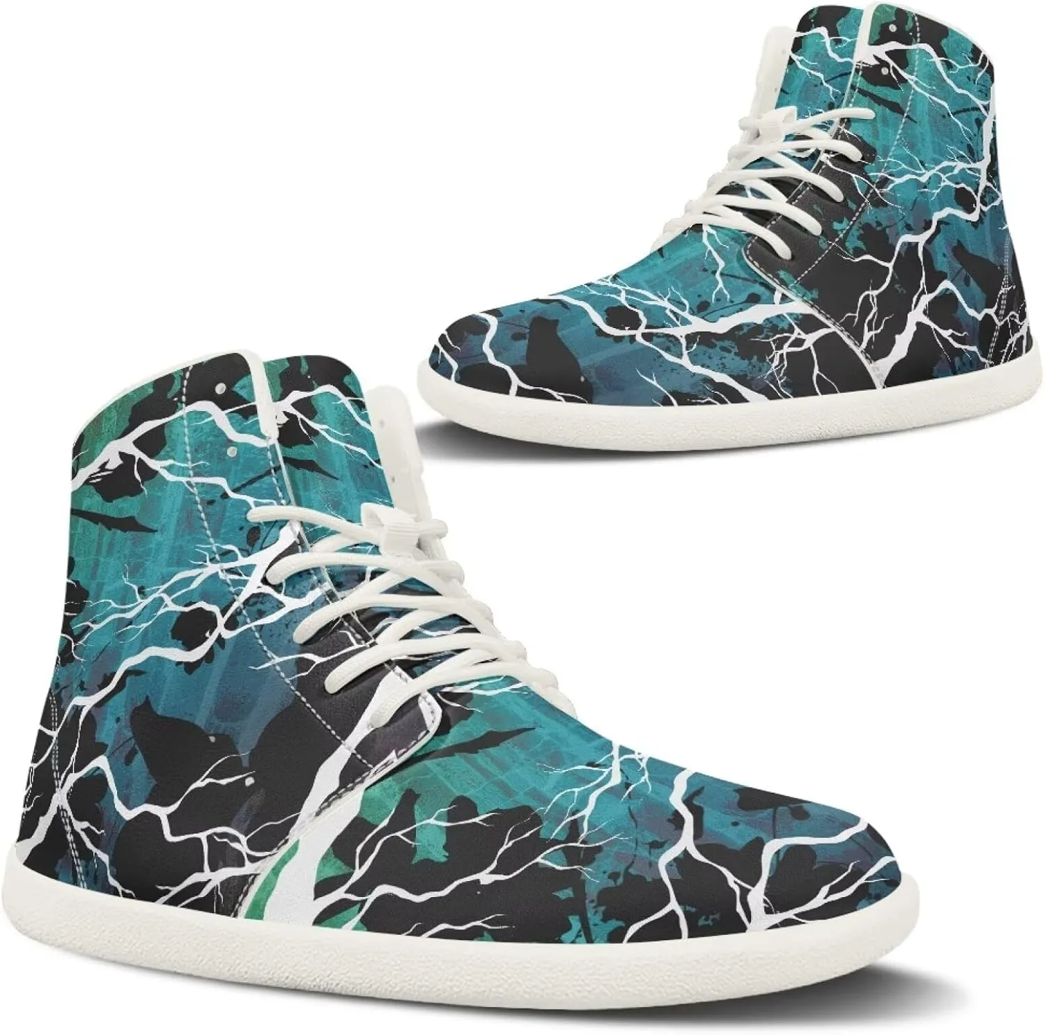 Fire Car Print Hiking Shoes Men Outdoor Athletic Sports Shoes Walking Shoes Trail Running Shoes White Sole