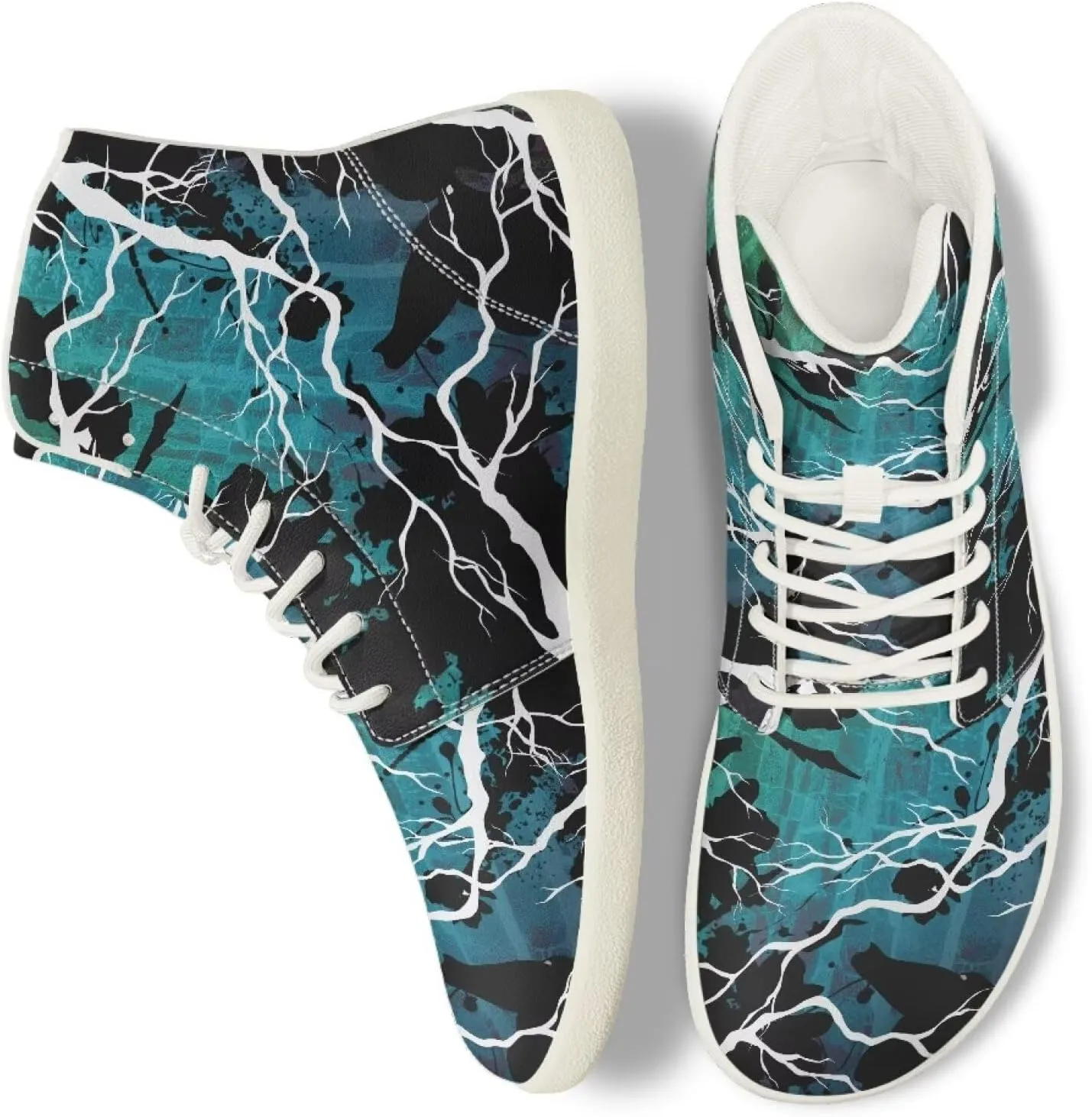 Fire Car Print Hiking Shoes Men Outdoor Athletic Sports Shoes Walking Shoes Trail Running Shoes White Sole