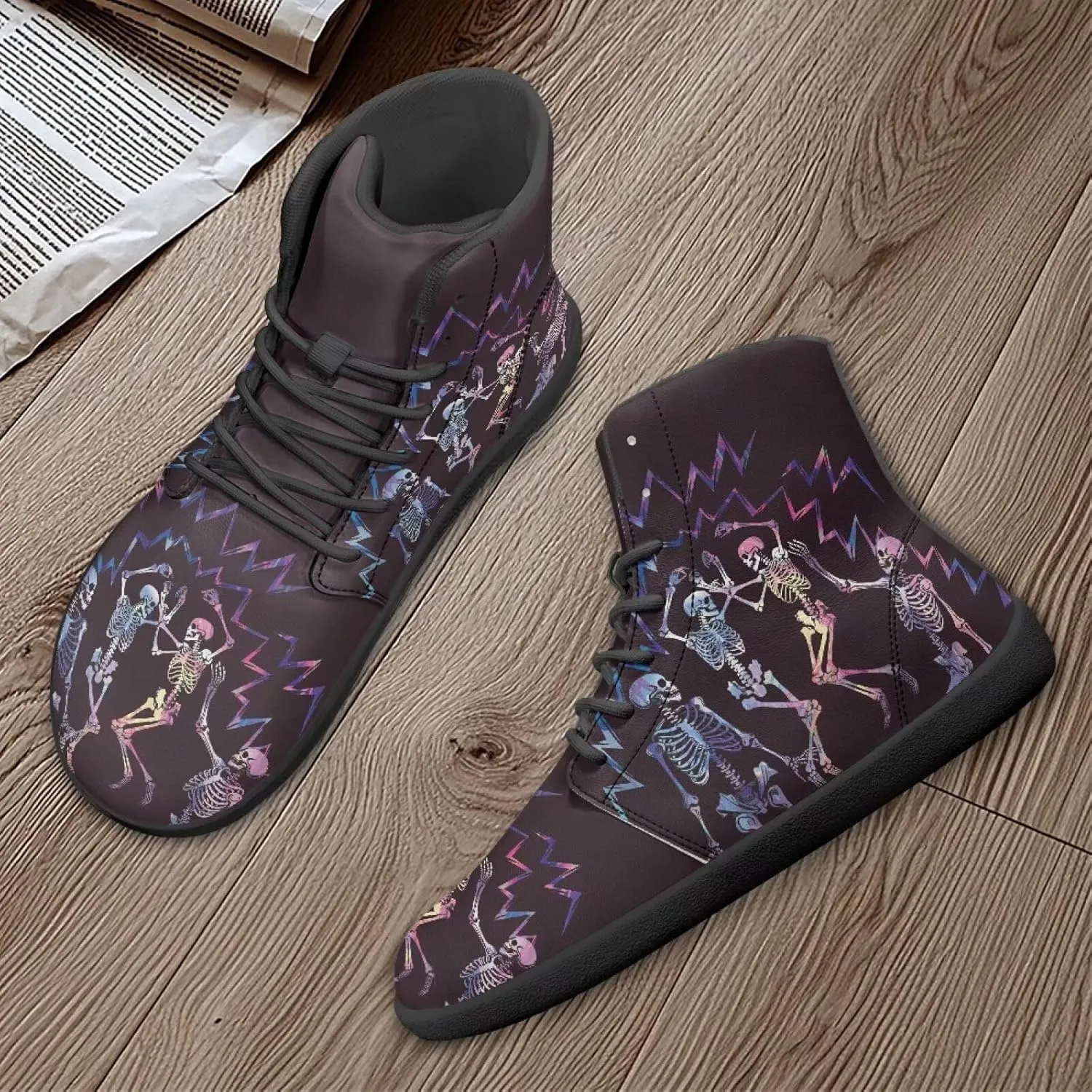 Fire Car Print Hiking Shoes Men Outdoor Athletic Sports Shoes Walking Shoes Trail Running Shoes