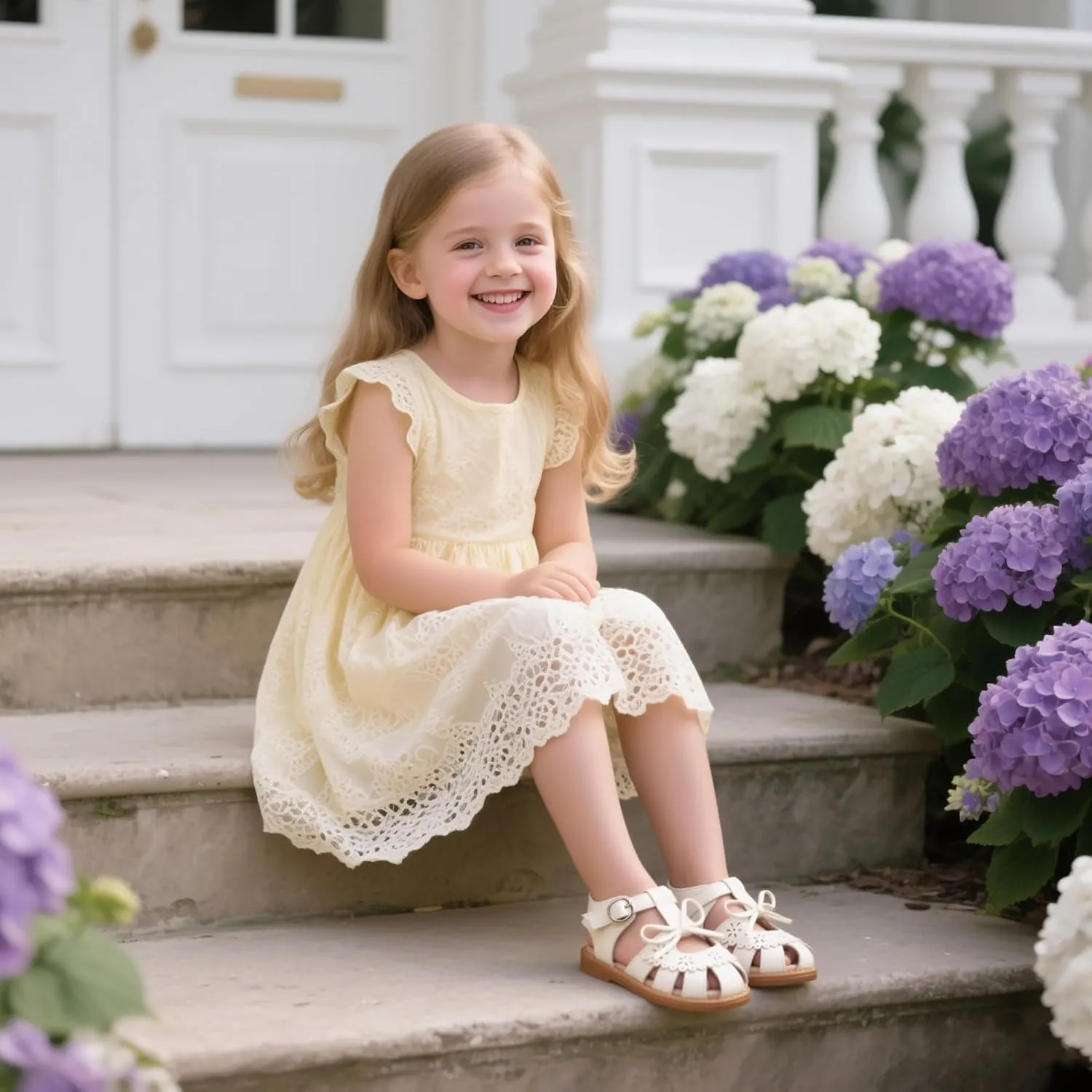Flaryzone Toddler Little Girls Glitter Flower Open-Toe Flat Dress Sandals Summer Shoes
