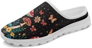 Forchrinse Womens Mules Slip On Walking Clog Breathable Mesh Nursing Shoes Lightweight Garden Clogs