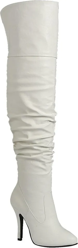 Forever Link Womens Focus-33 Vegan Leather Over The Knee Fashion Boots