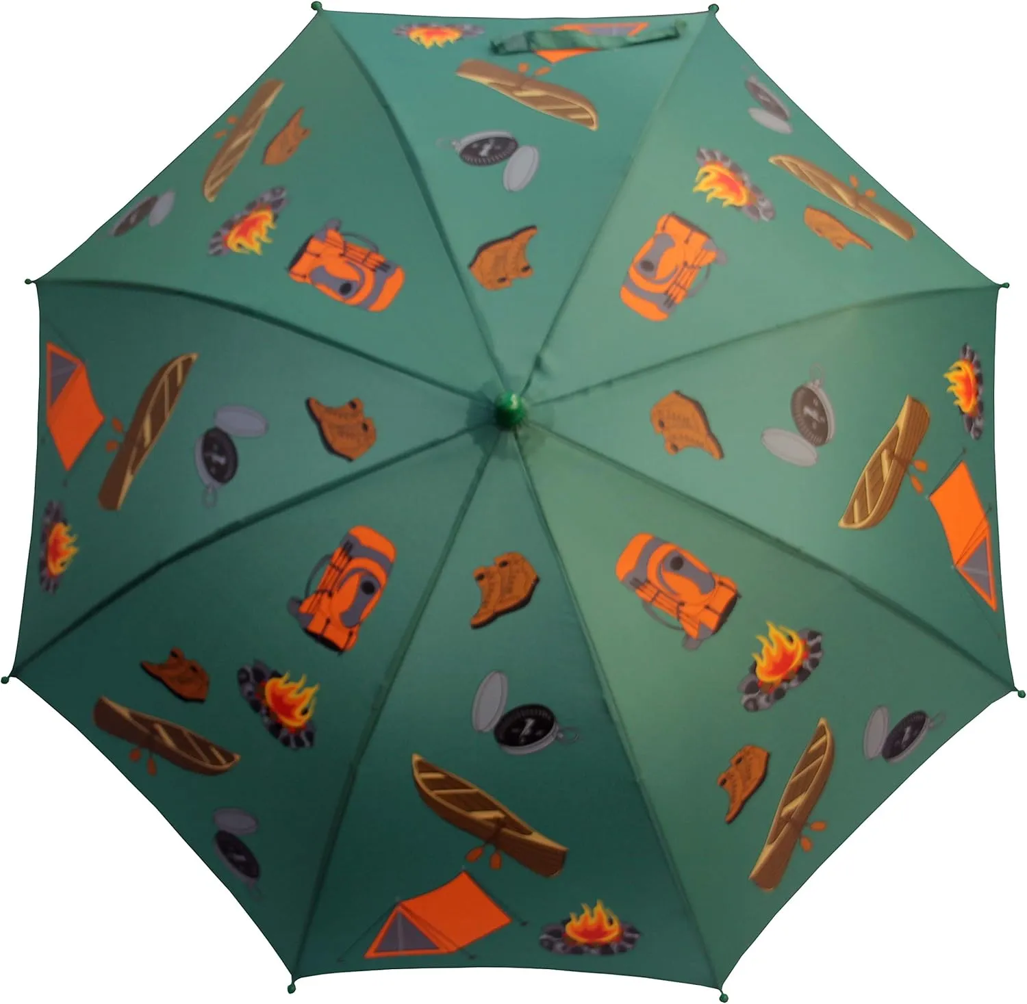 Foxfire for Kids Solid Pattern Umbrella Green Camping Tent Hiking Canoe