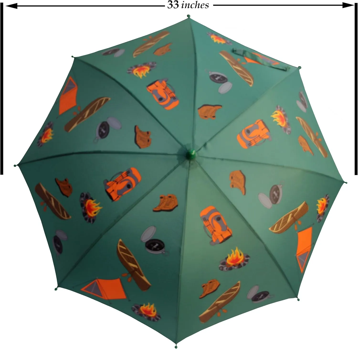 Foxfire for Kids Solid Pattern Umbrella Green Camping Tent Hiking Canoe