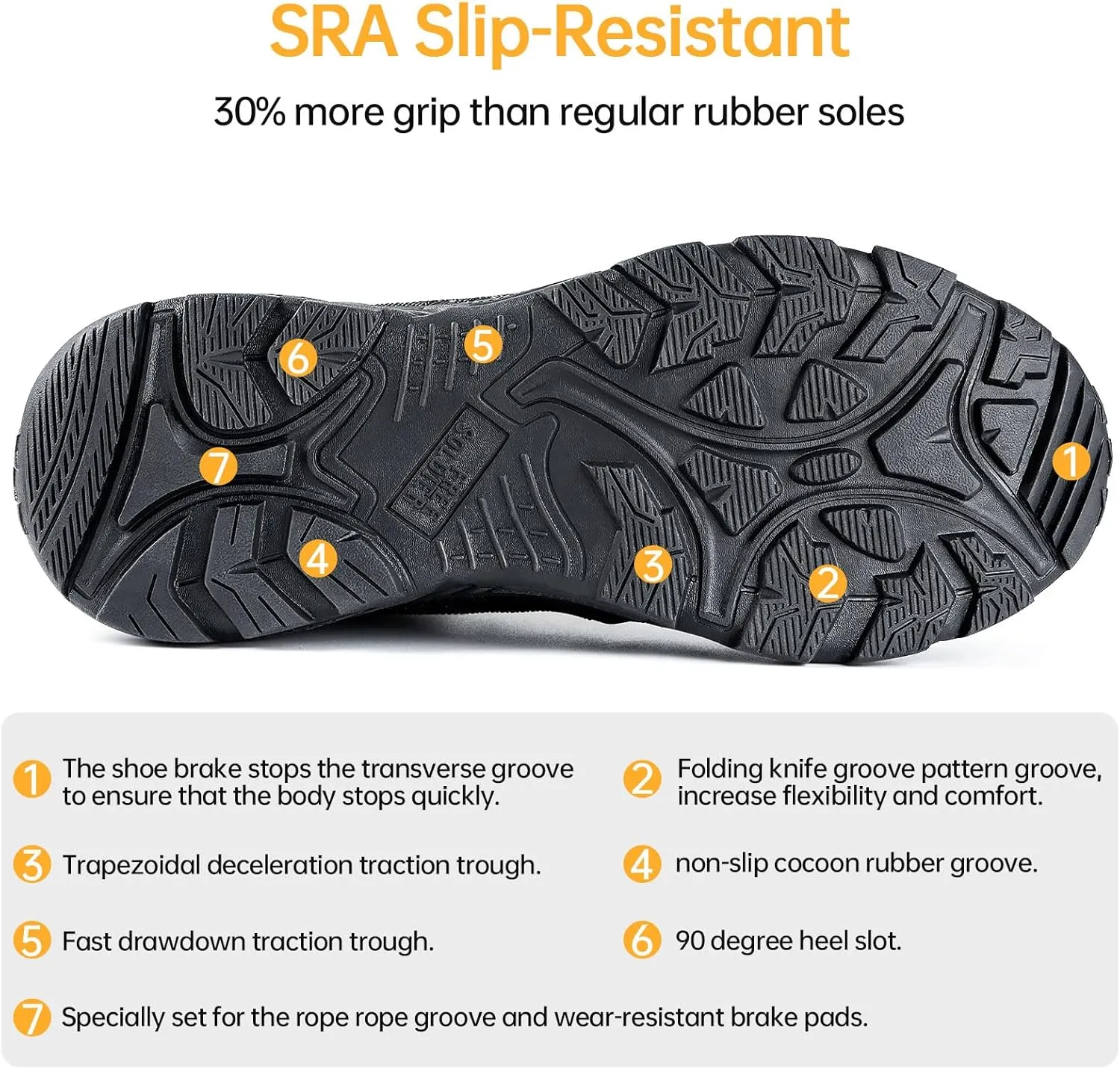 FREE SOLDIER Men's Military Tactical Boots Waterproof Hiking Work Boots Durable Combat Boots