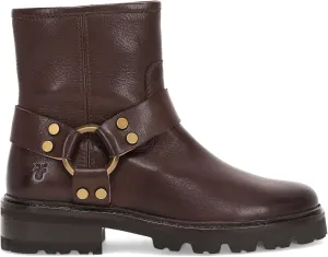 Frye Olivia Harness Short Boots for Women - Soft Leather & Suede, Chunky Heel, EVA Outsole, Versatile Colors