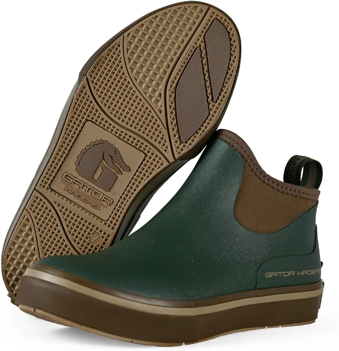 Gator Waders Women's Air Mesh Camp Boots - Durable Breathable Slip-Resistant Waterproof Ankle Boots for Camping & Fishing