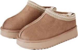 Gegefur Women's Snow Boots Platform Boot Fur Lined Slip On Short Boots