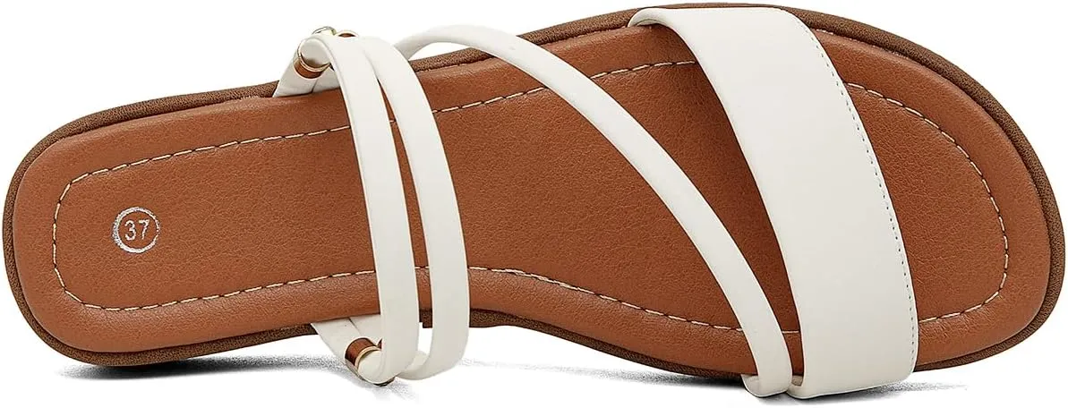 getmorebeauty Women's Platform Sandals Wedge Slingback Low Heels Sandals Slip on Slide Sandals For Women Open Toe Beach Shoes