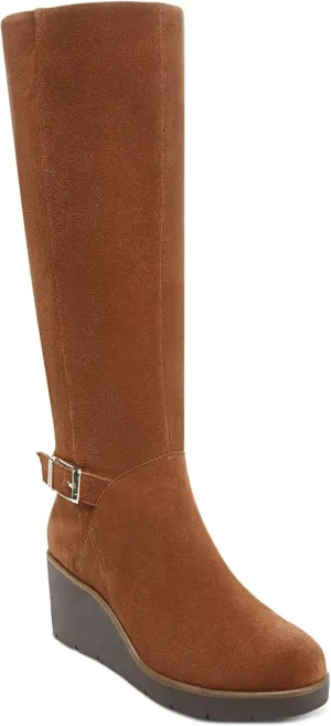 Giani Bernini Womens Atlinaa Suede Tall Knee-High Boots Brown 6 Medium (B,M)