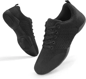 Girls' Black/White Cheer Shoes - Breathable, Lightweight, Casual Athletic Sneakers for Girls' Gymnastics & Cheerleading