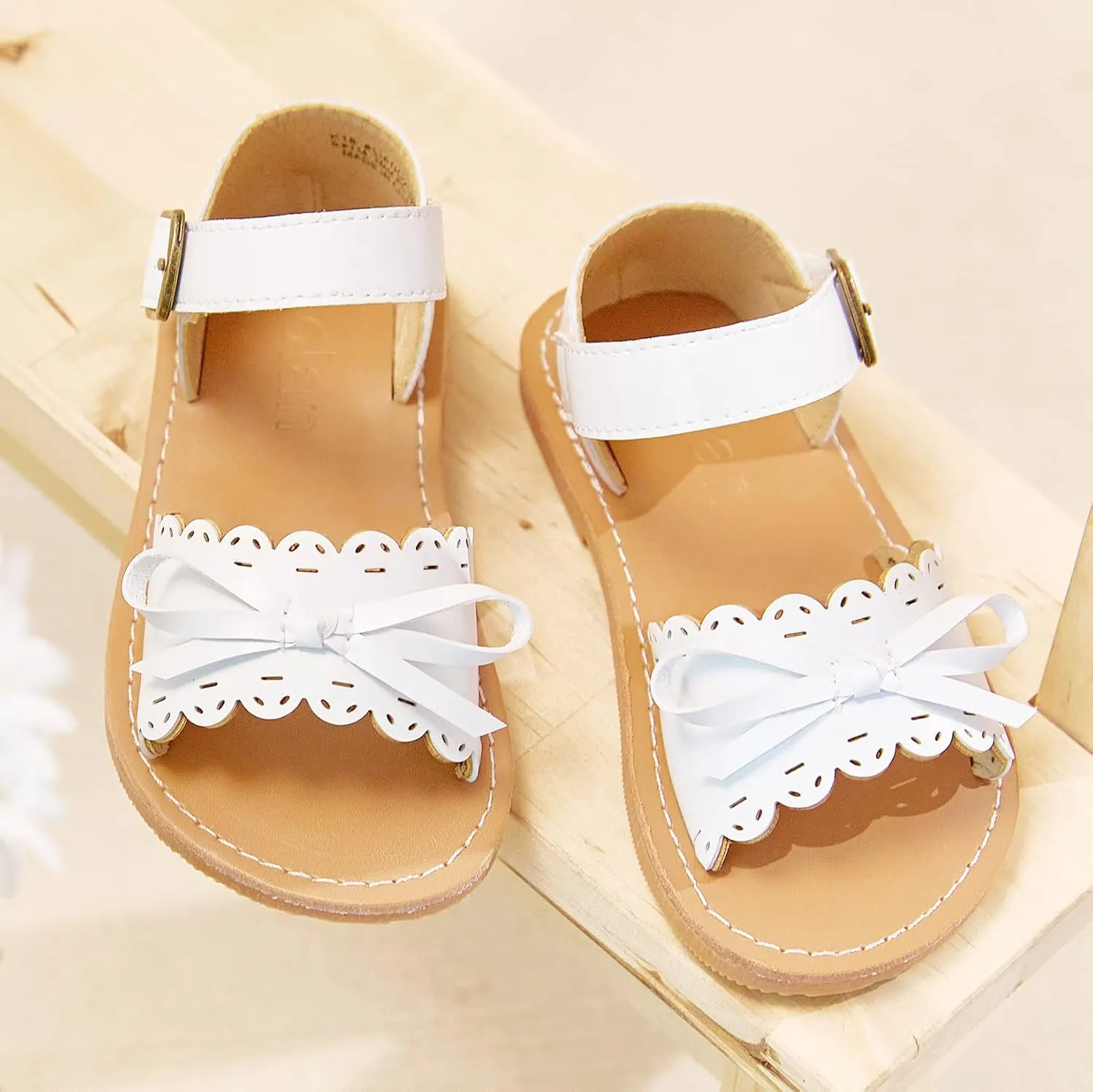 Girls Open Toe Flat Sandals Summer Casual Toddler Little Kid Sandals