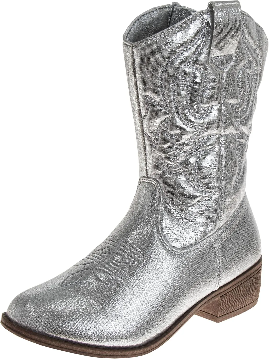 Glitter Cowboy Boots - Mid Calf Western Shoes (Little Kid - Big Kid)
