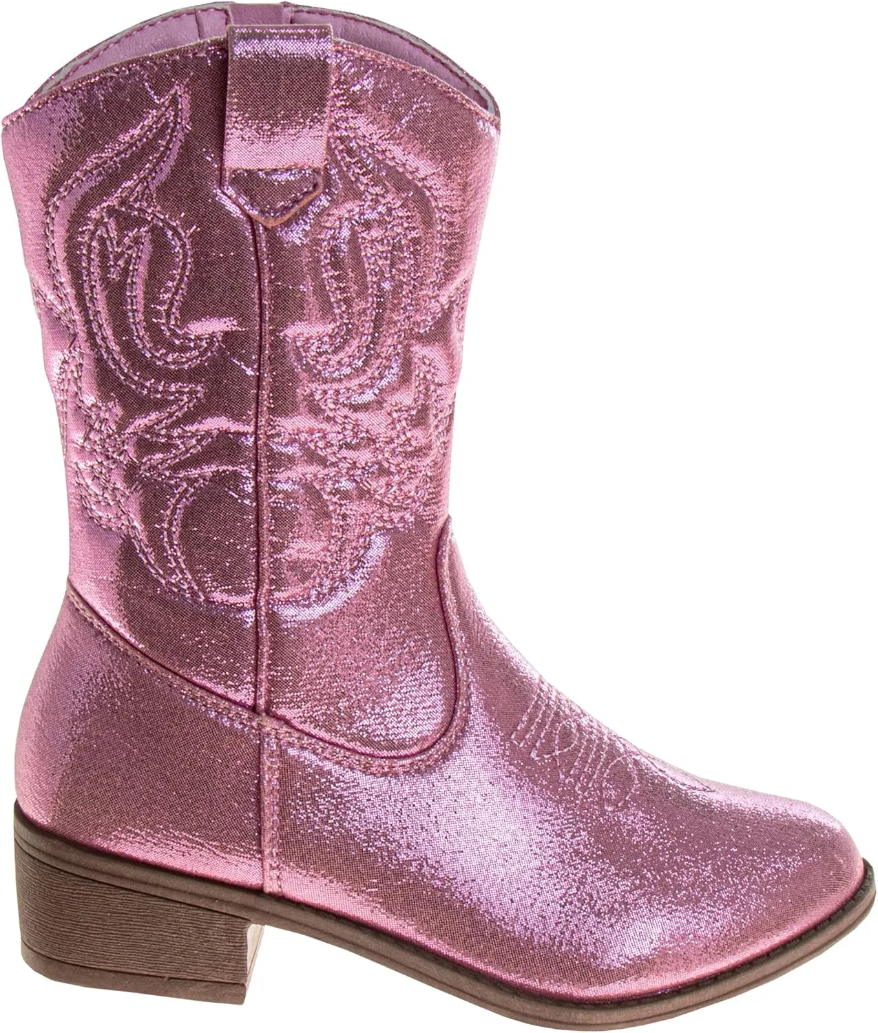 Glitter Cowboy Boots - Mid Calf Western Shoes (Little Kid - Big Kid)
