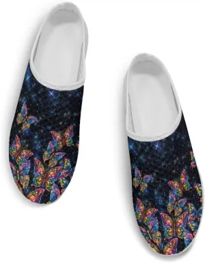 GOSTONG Mules for Women Slip-On Lightweight Open Back Casual Slippers Mesh Breathable Non Slip Walking Shoes for Home Work Size 6-13.5