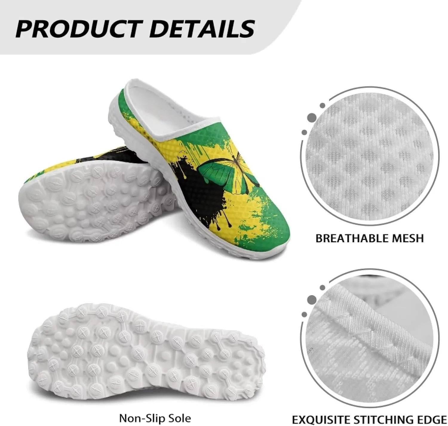 GOSTONG Slip-On Mule Clog for Women Comfortable Mules Shoes Breathable Non Slip Backless Slide Loafers for Walking Work Size 6-13.5
