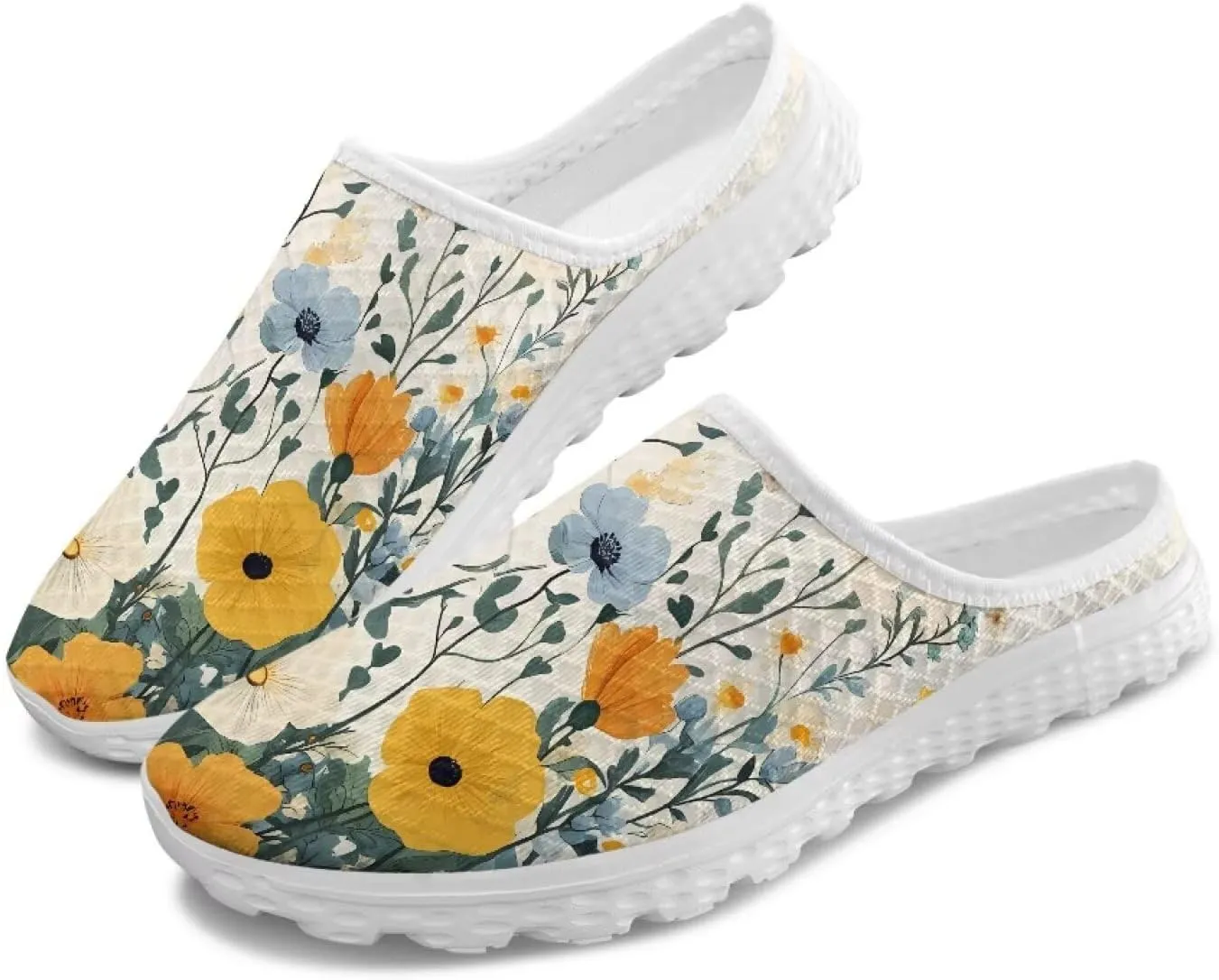 GOSTONG Slip-On Mule Clog for Women Comfortable Mules Shoes Breathable Non Slip Backless Slide Loafers for Walking Work Size 6-13.5