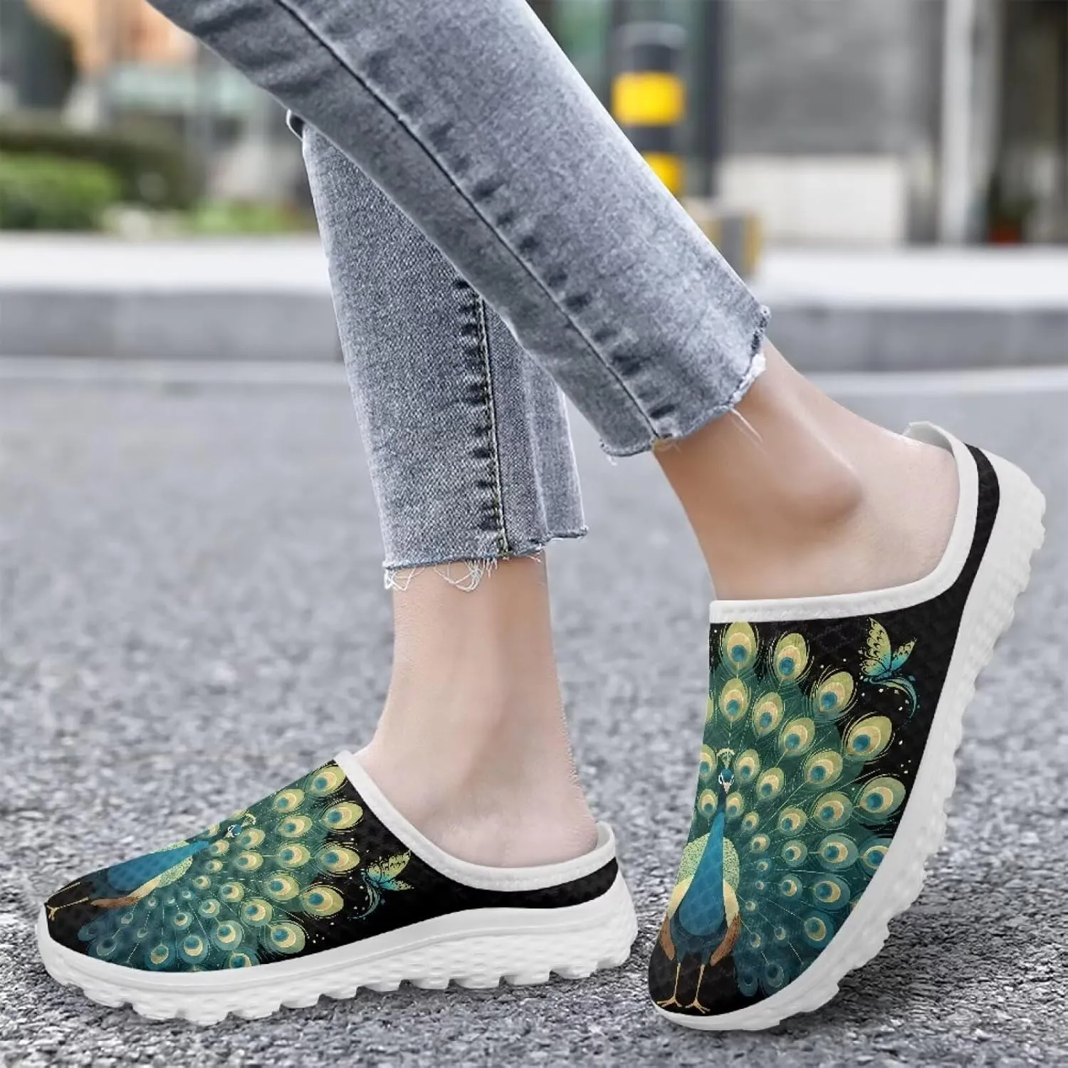 GOSTONG Slip-On Mules & Clogs for Women Light Open Back Shoes Comfort Walking Shoes Breathable Non Slip House Slippers Size 6-13.5