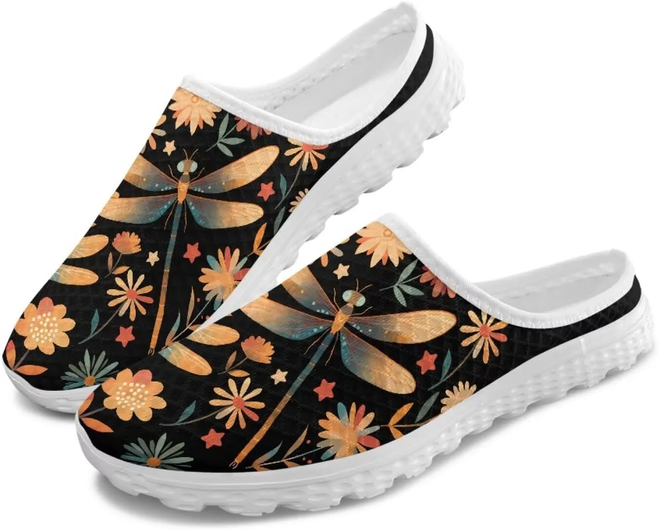 GOSTONG Slip-On Mules & Clogs for Women Light Open Back Shoes Comfort Walking Shoes Breathable Non Slip House Slippers Size 6-13.5