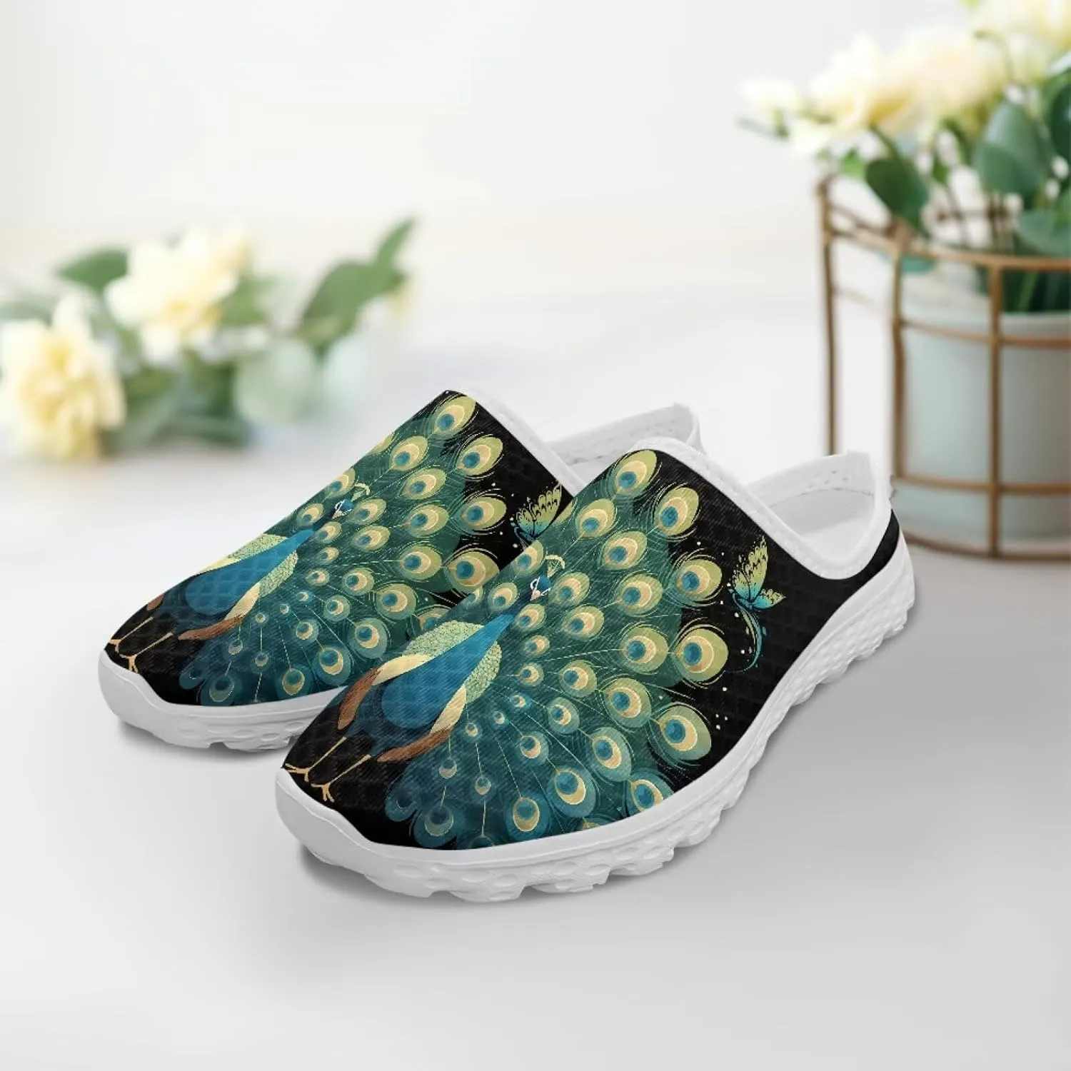 GOSTONG Slip-On Mules & Clogs for Women Light Open Back Shoes Comfort Walking Shoes Breathable Non Slip House Slippers Size 6-13.5