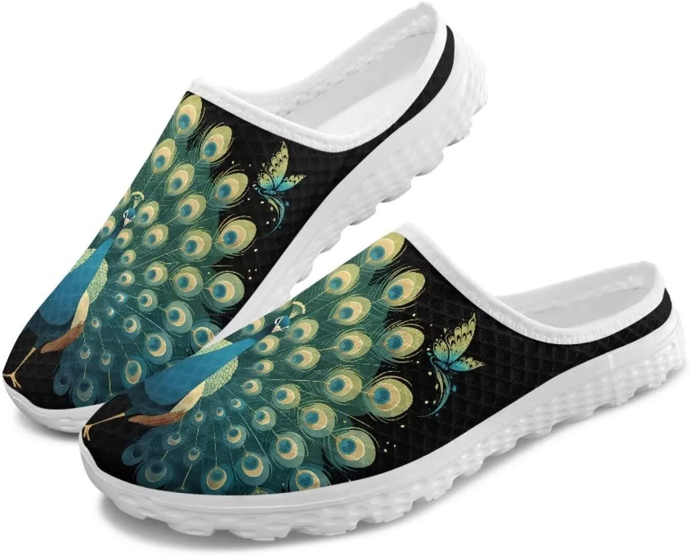 GOSTONG Slip-On Mules & Clogs for Women Light Open Back Shoes Comfort Walking Shoes Breathable Non Slip House Slippers Size 6-13.5