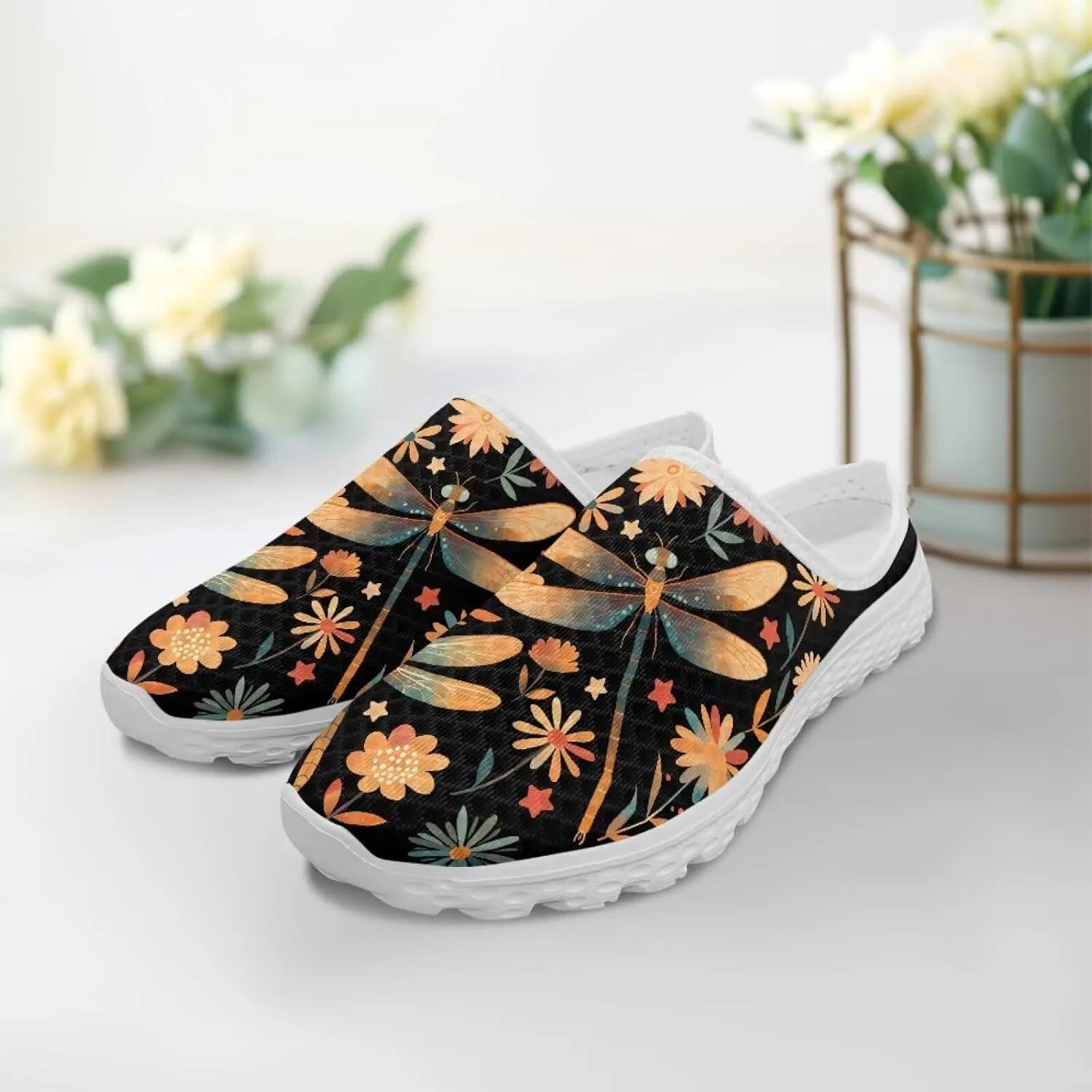 GOSTONG Slip-On Mules & Clogs for Women Light Open Back Shoes Comfort Walking Shoes Breathable Non Slip House Slippers Size 6-13.5